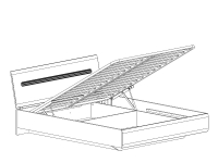 Альтеза кровать 160 с подъемным механизмом